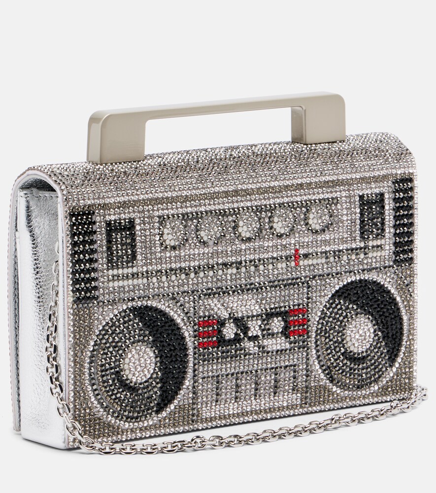  Judith Leiber Couture Judith Leiber Couture Clutch Soft Boom Box Mit Kristallen 