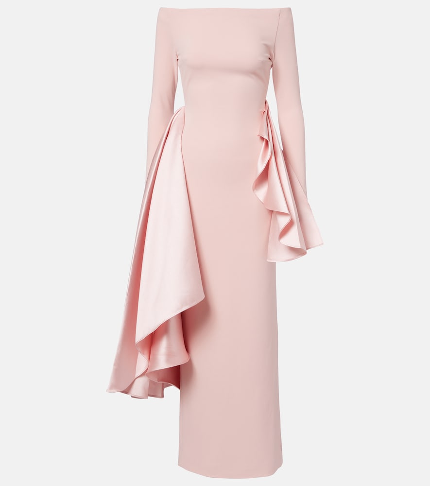 Solace London Kiana draped off-shoulder maxi dress
