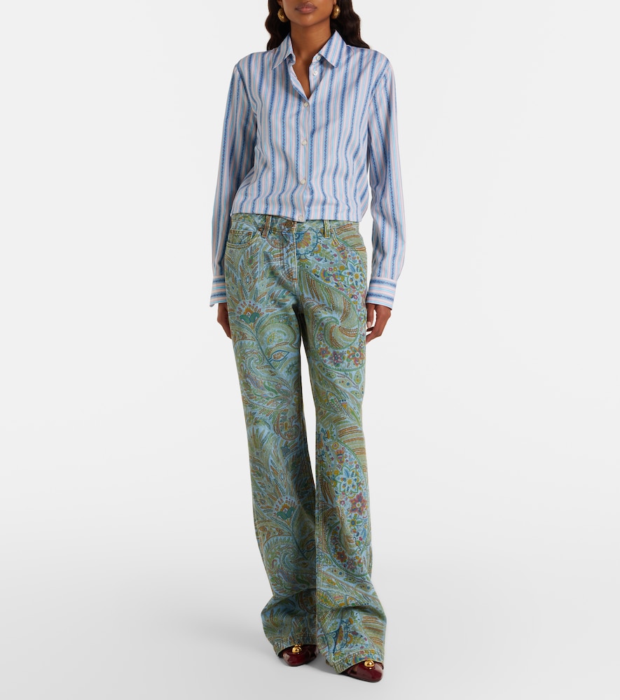  Etro Etro Paisley Flared Jeans 