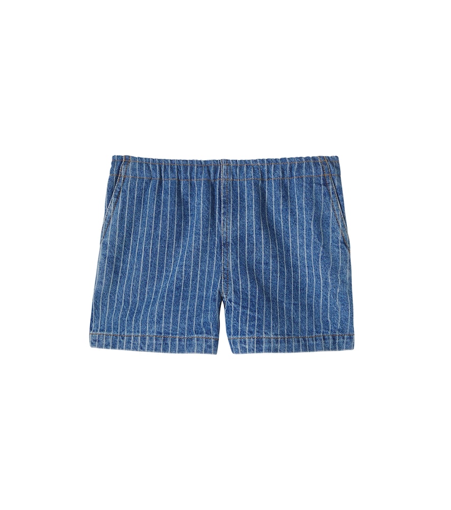 Tinycottons Kids' Striped Shorts In Blue