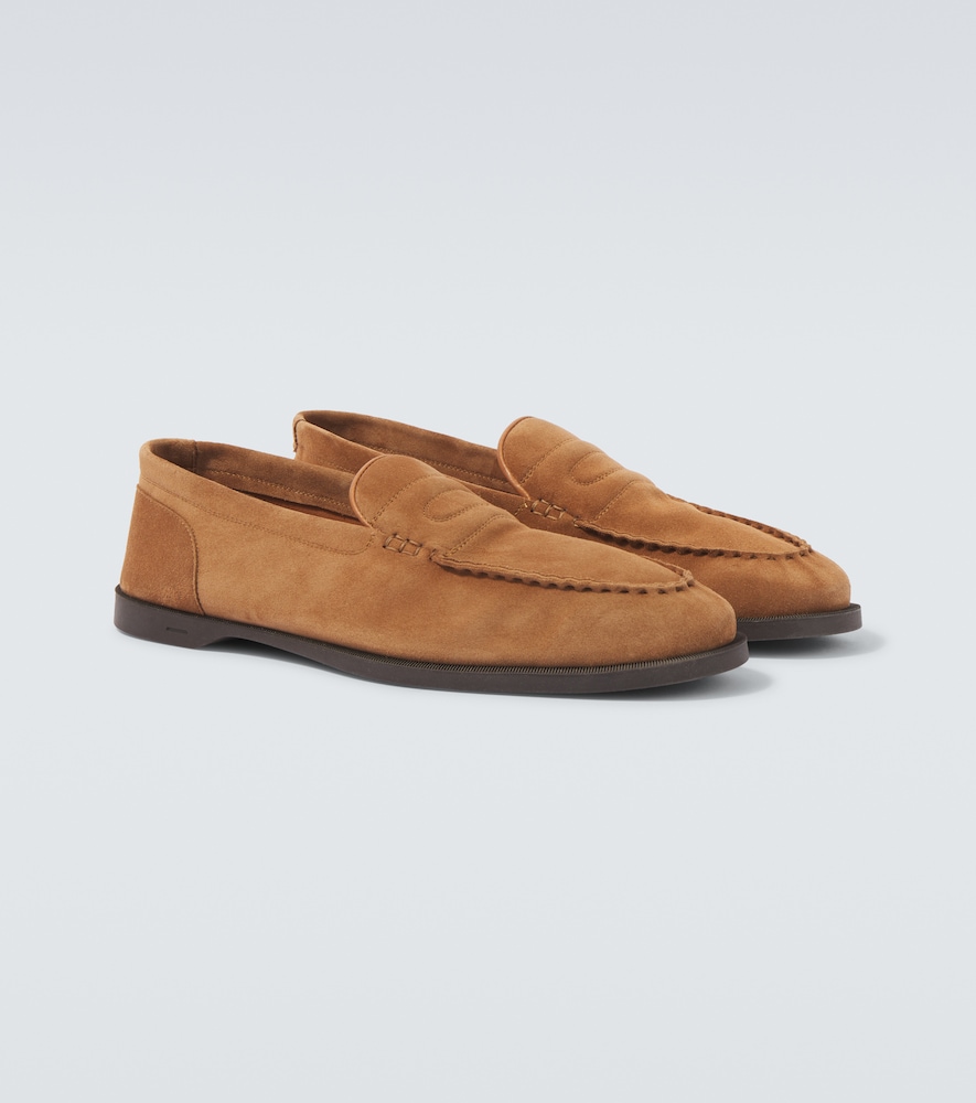 John Lobb Mocassins Pace en daim