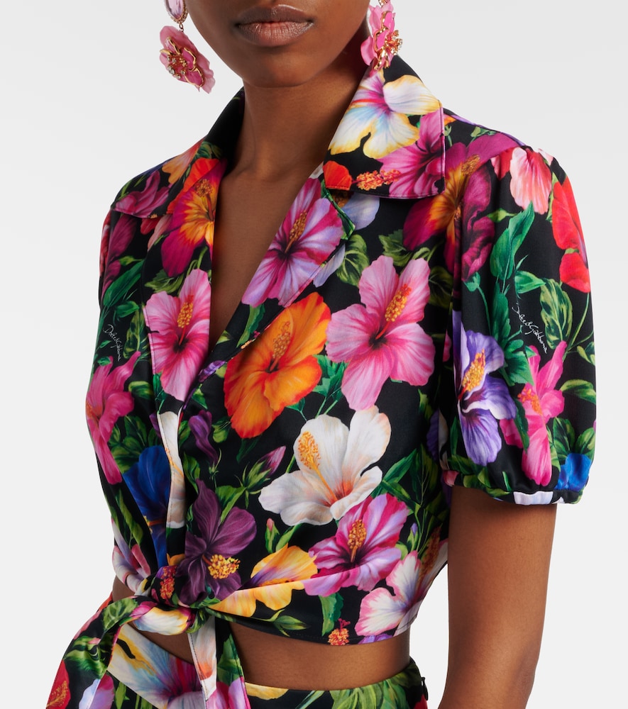 Dolce&Gabbana Floral Crop Top