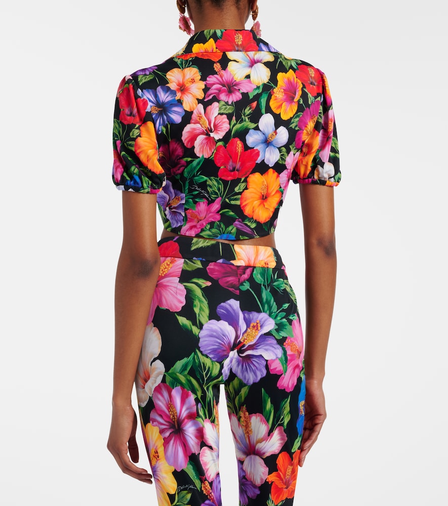  Dolce&gabbana Dolce&gabbana Floral Crop Top 