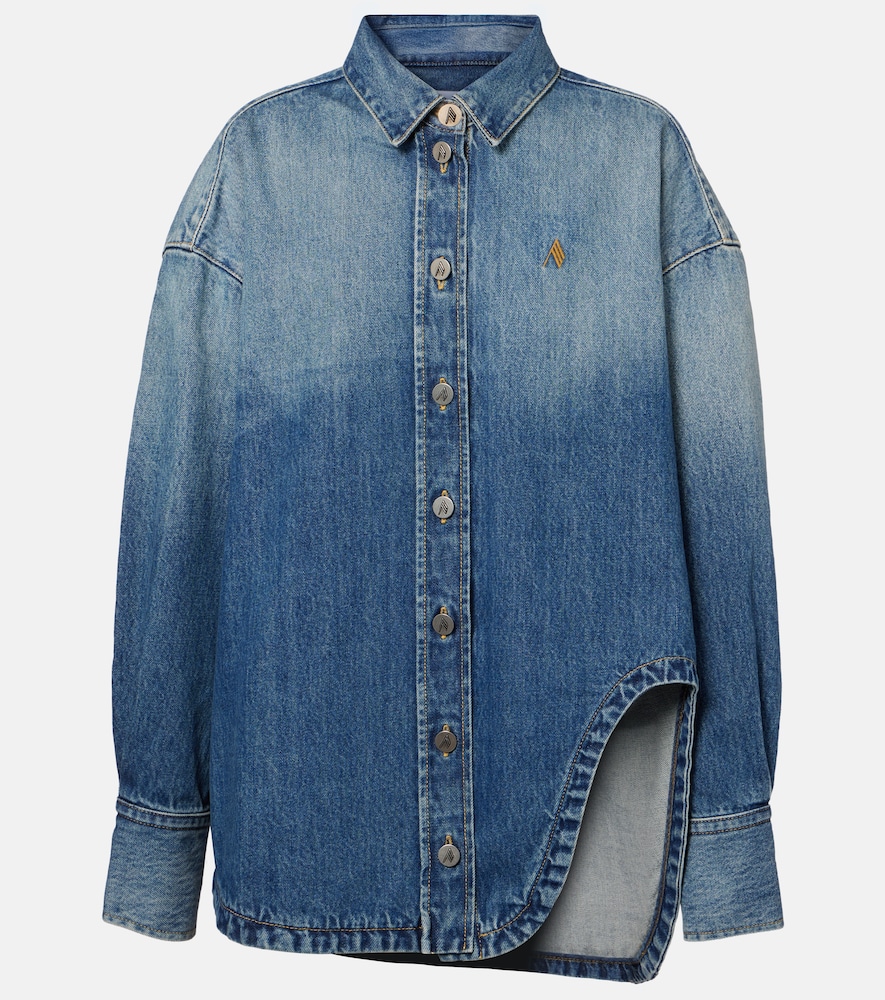 The Attico Women's Blue Denim Shirt UK Size 4 - Mytheresa