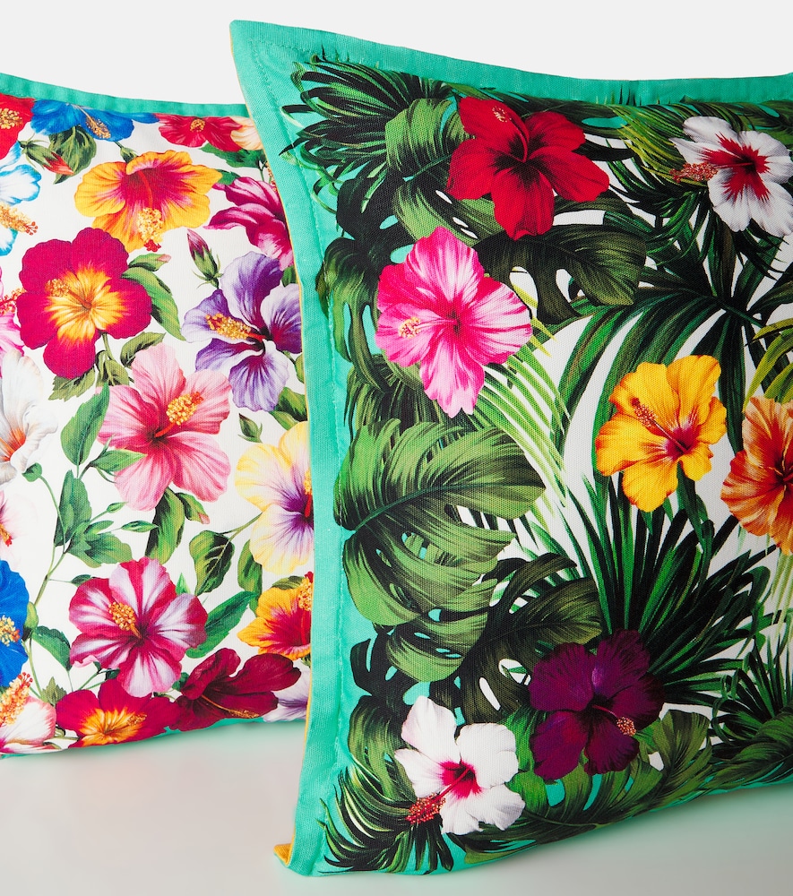  Dolce&gabbana Casa Dolce&gabbana Casa Floral Cotton Canvas Cushion 