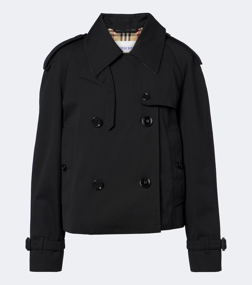 Double-Breasted Cotton Gabardine Jacket