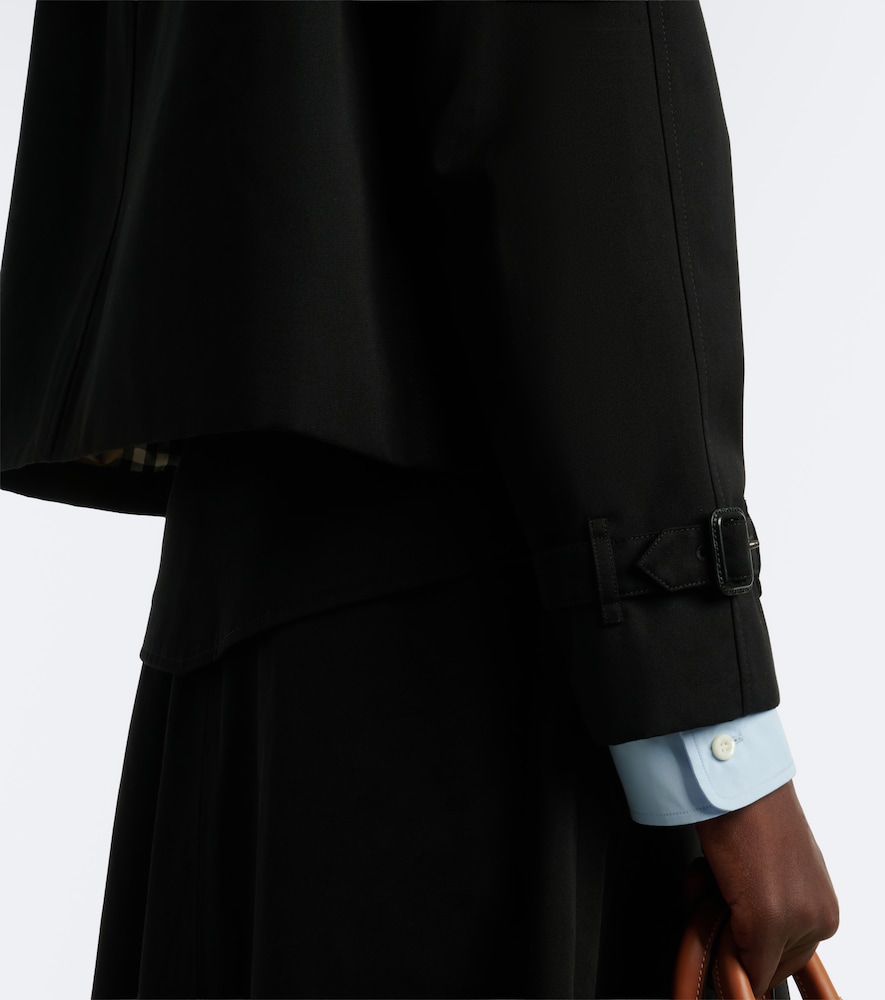 Double-Breasted Cotton Gabardine Jacket