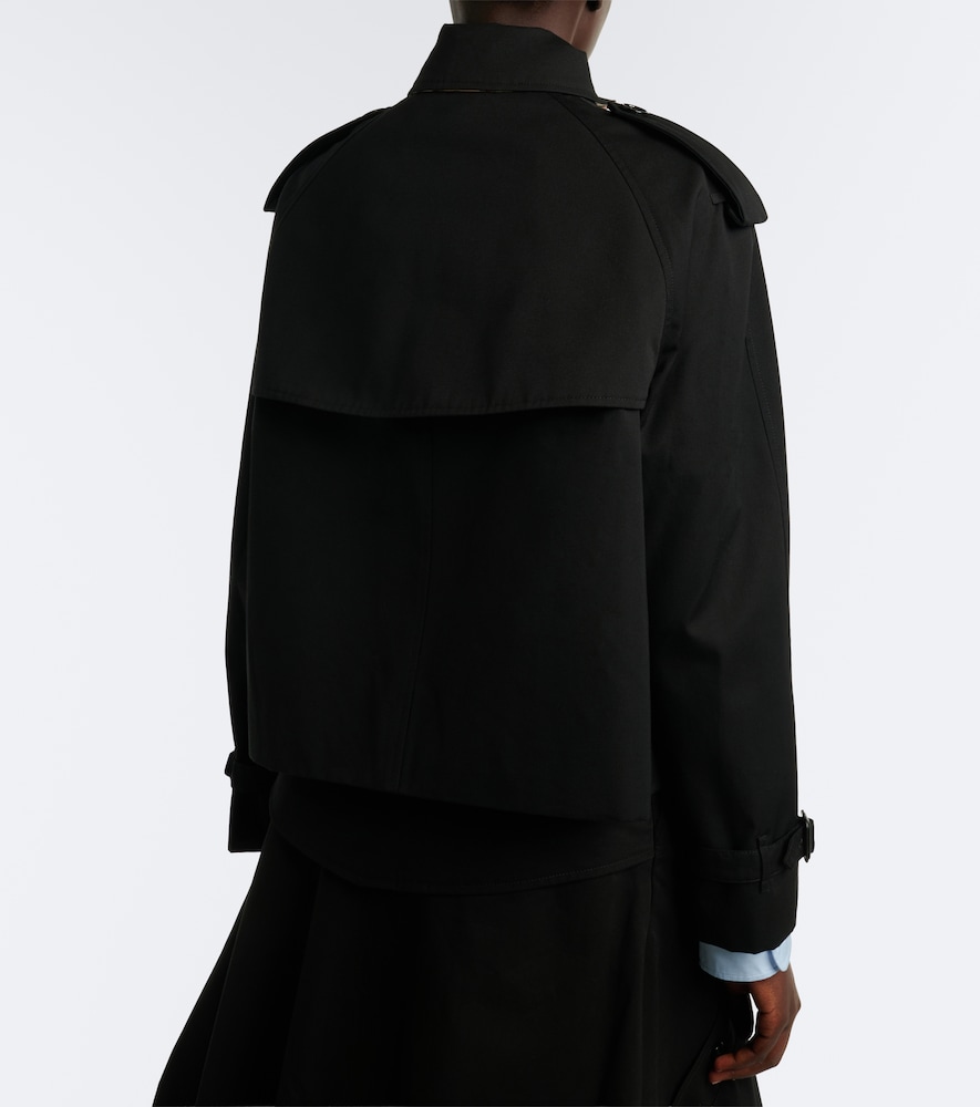 Double-Breasted Cotton Gabardine Jacket