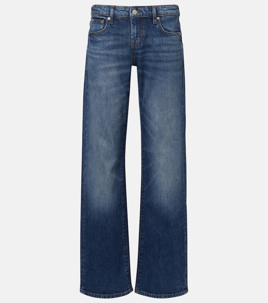 7 For All Mankind Women's Blue Low Straight Jeans Size 26 - Mytheresa