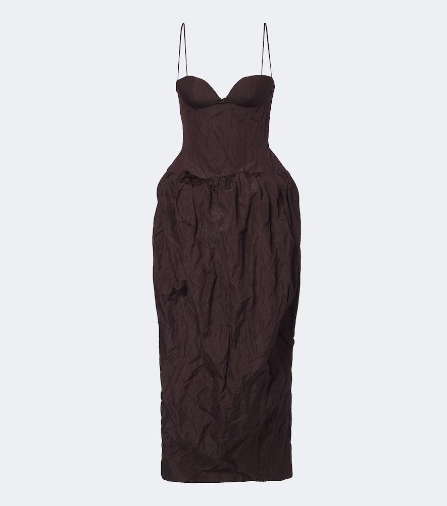 Magda Butrym Robe longue en coton mélangé