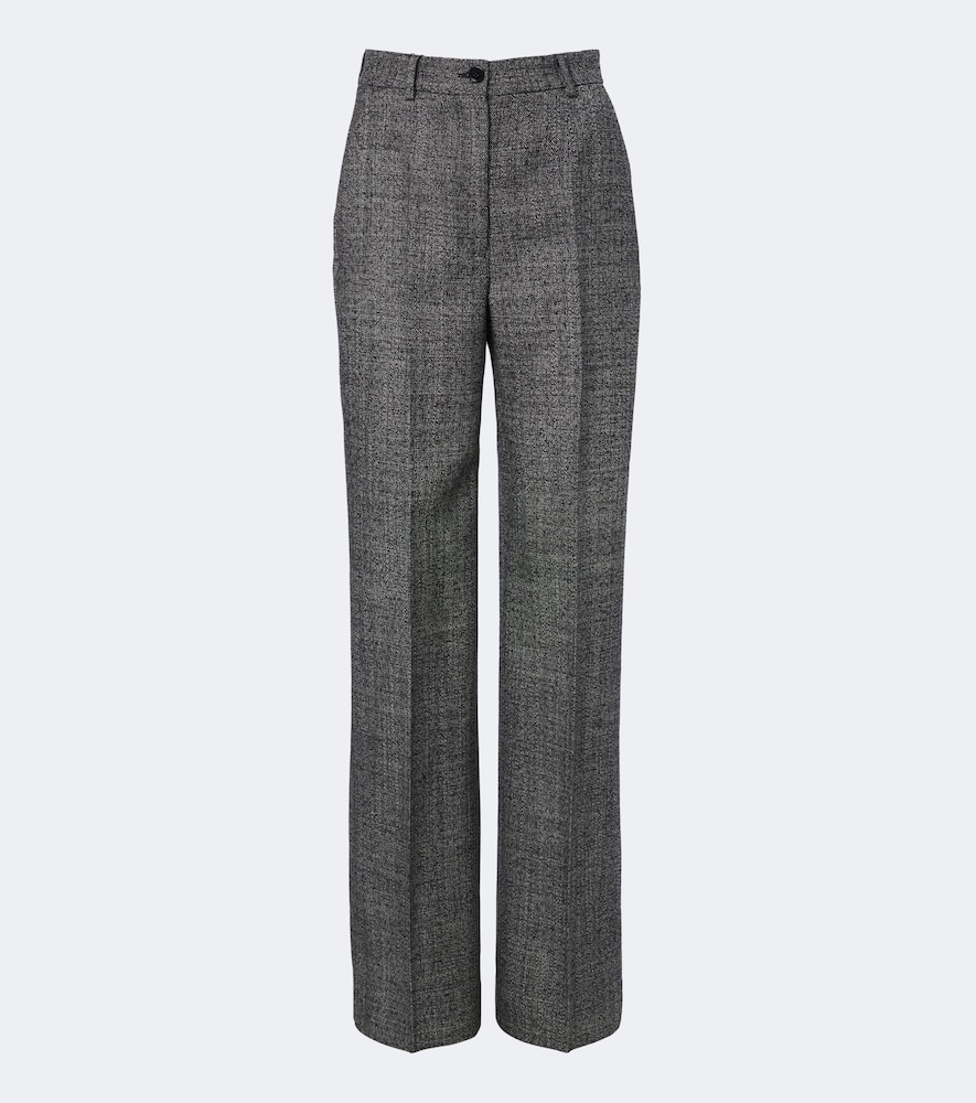 Gerade Hose aus Schurwolle