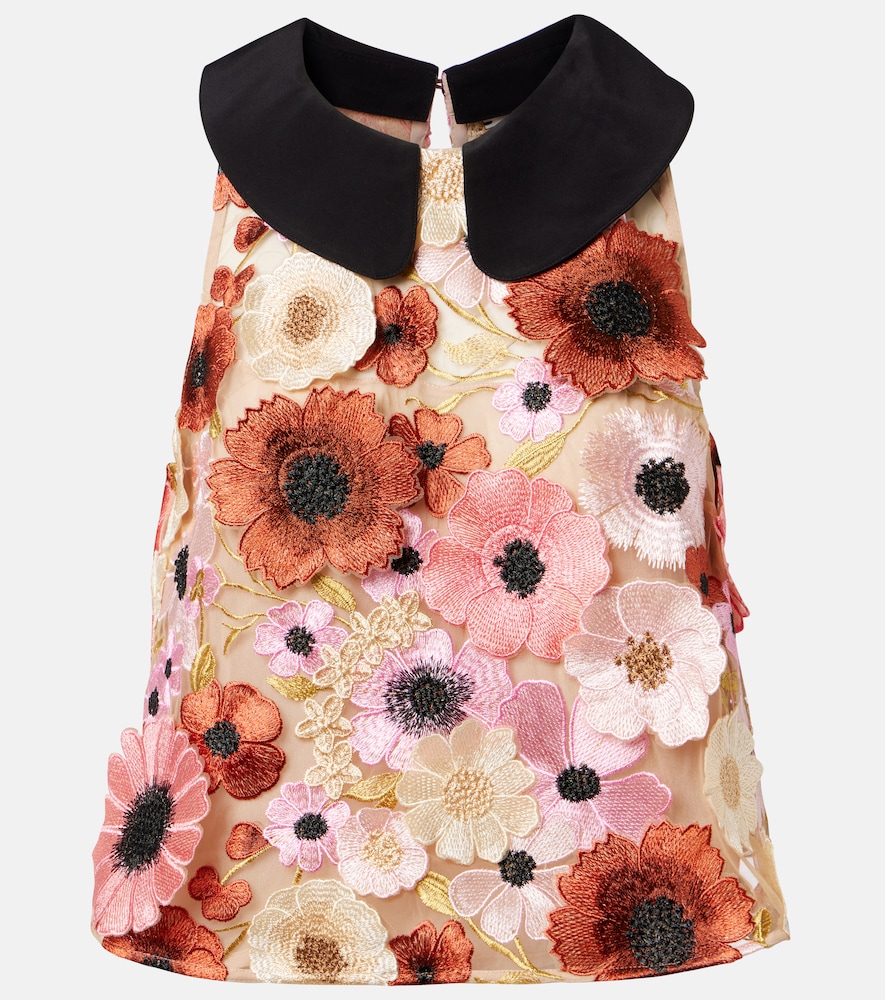 Dorothee Schumacher Blooming Meadow silk-trimmed top