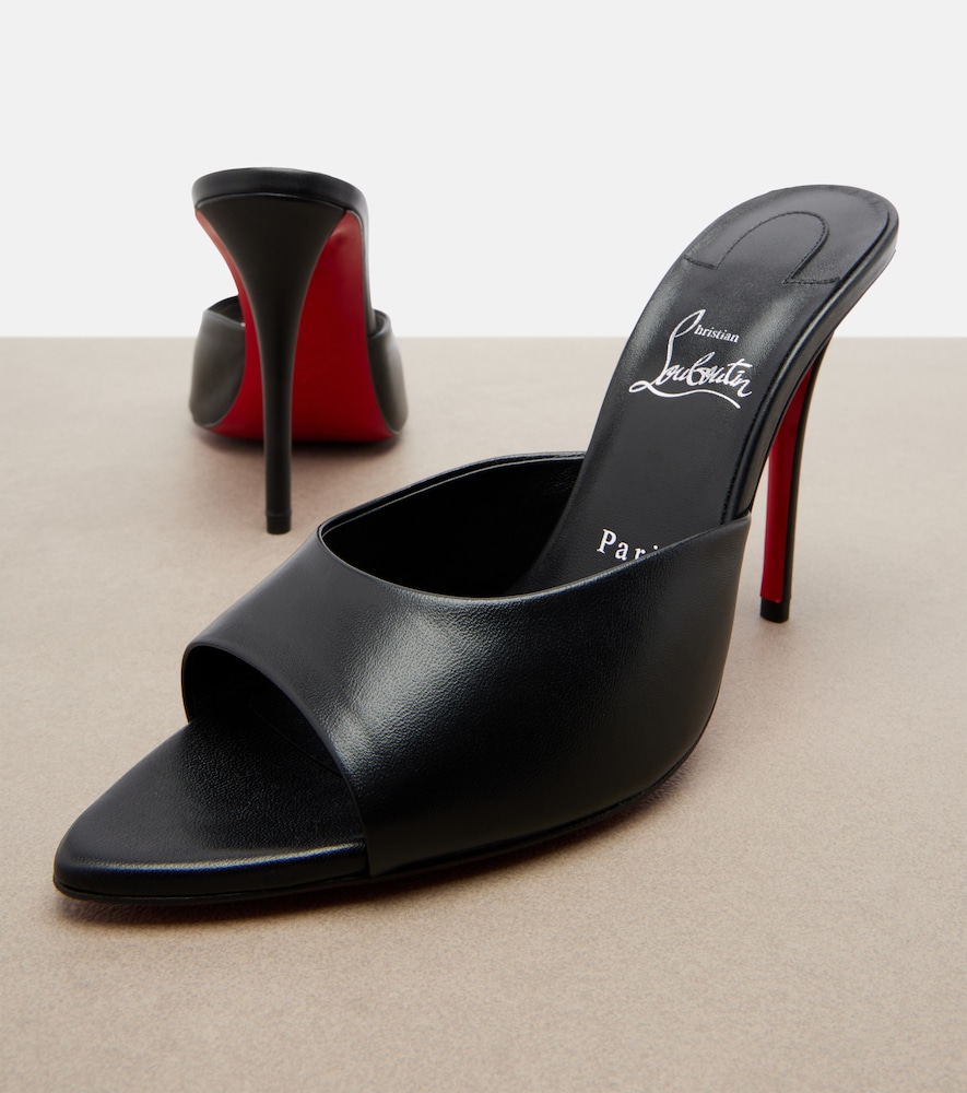  Christian Louboutin Christian Louboutin Miss Z Leather Mules 