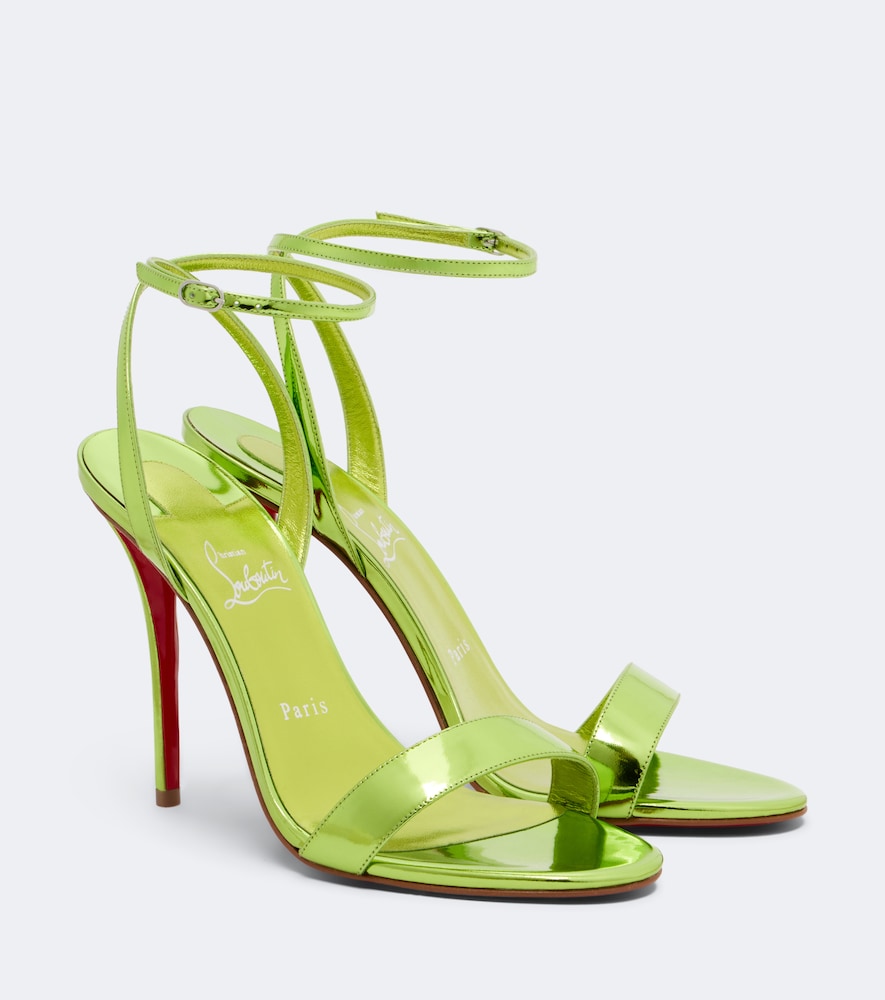Metallic Sandalen Miss Z aus Leder