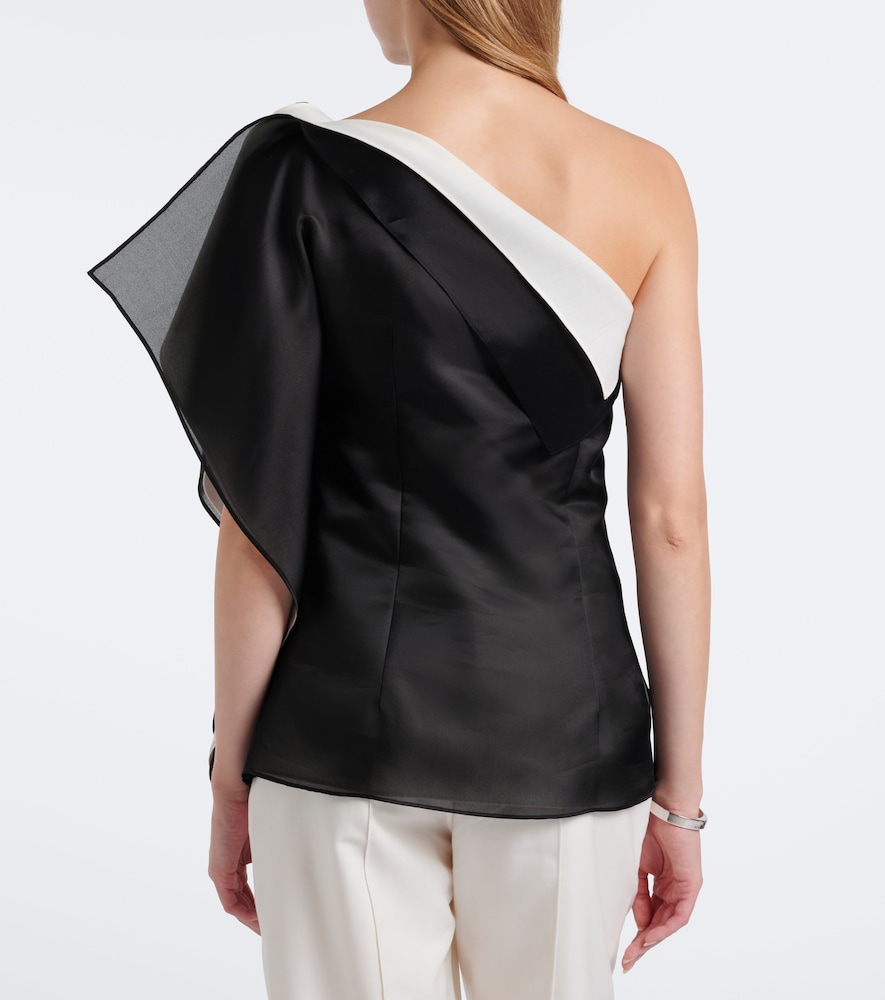 Róhe Draped One-Shoulder Top
