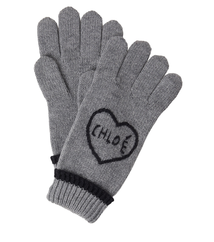 Chloé Kids Handschuhe aus Baumwolle und Wolle