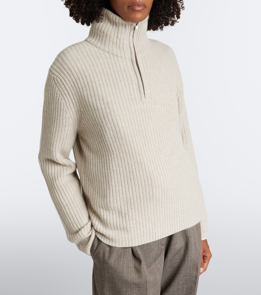 Saatchi Cashmere Zip-Up Sweater