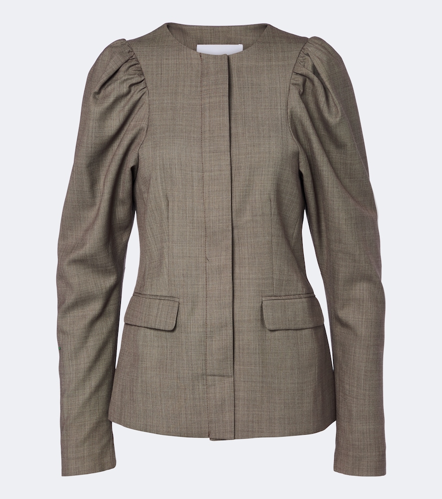 Ganni Ganni Wool-blend blazer