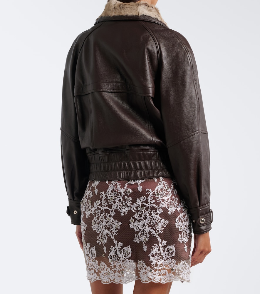 Shearling-Trimmed Jacket
