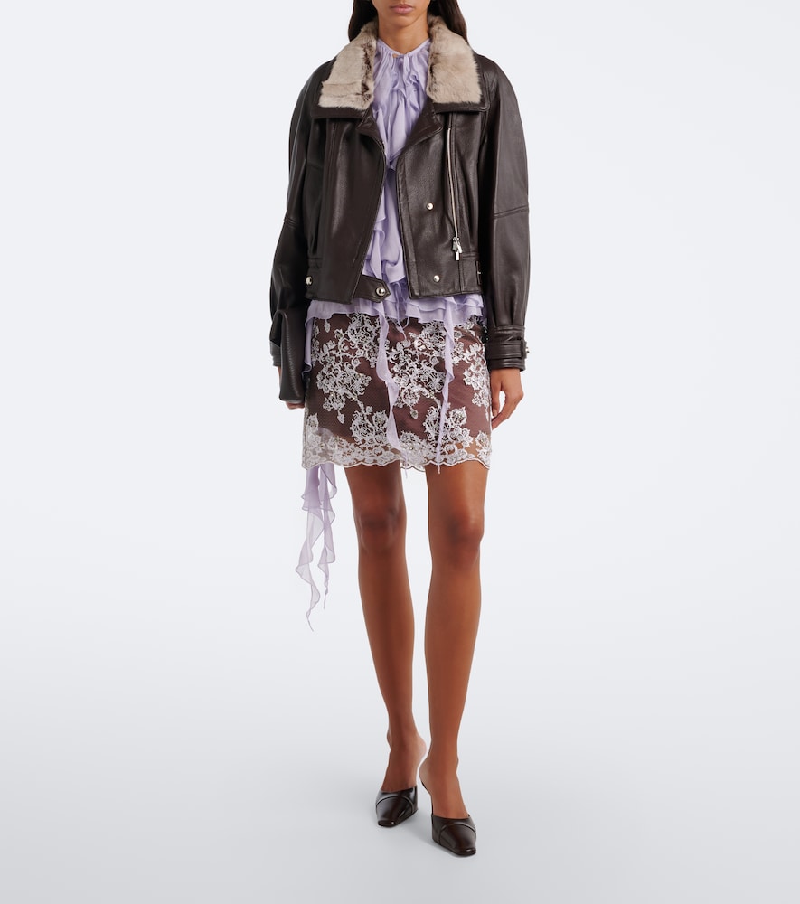 Shearling-Trimmed Jacket