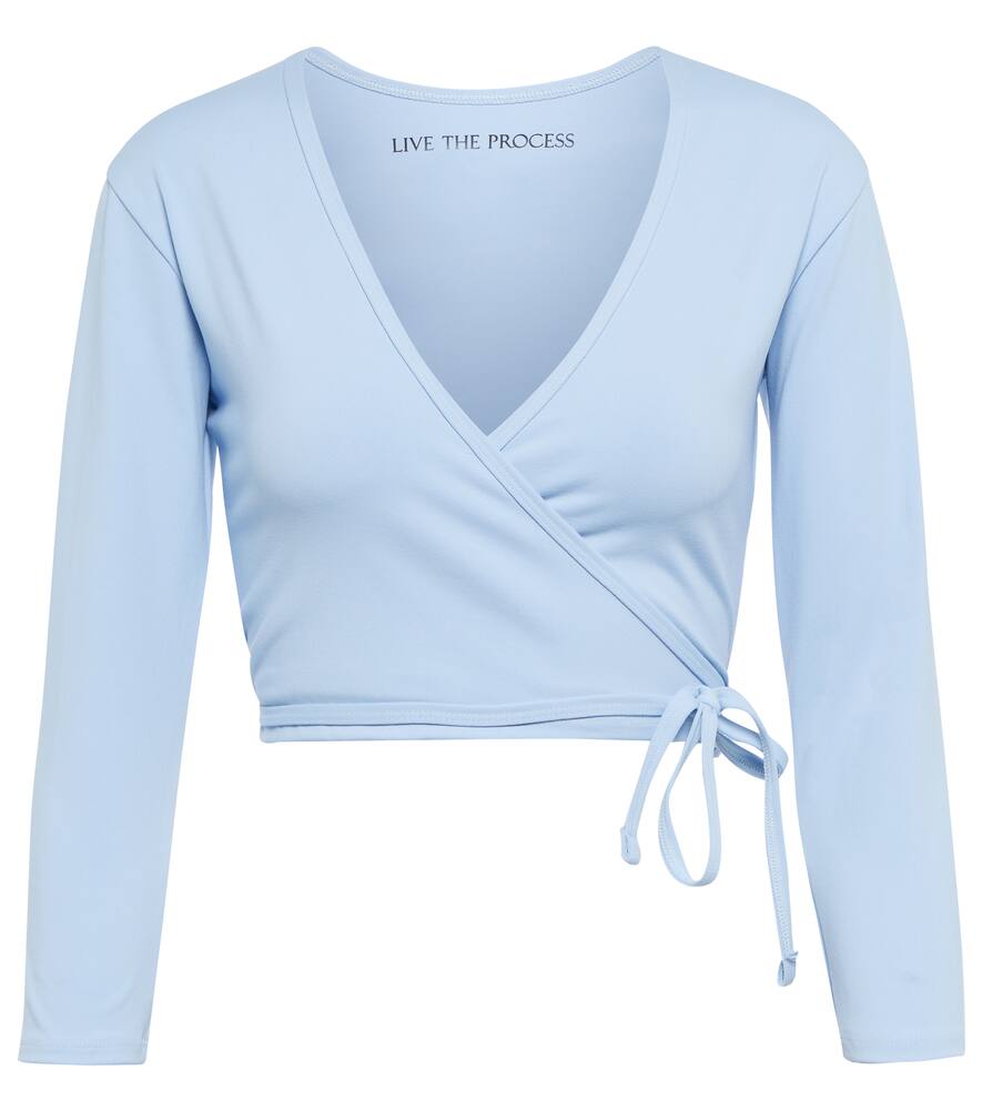 Live The Process Zen wrap cardigan