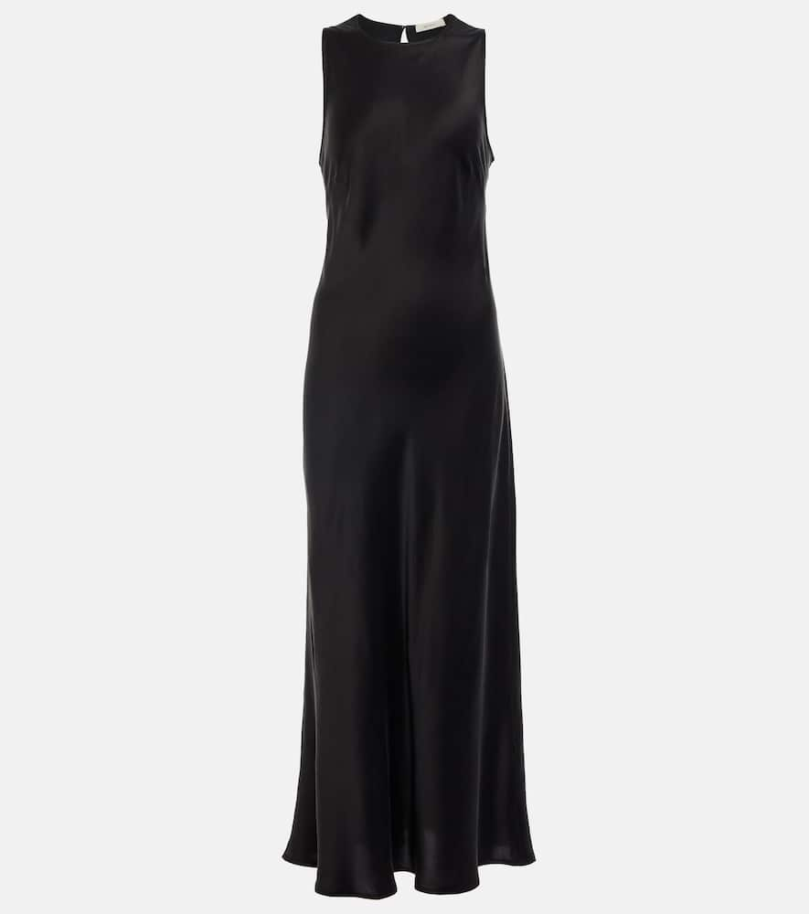 Valencia silk twill maxi dress