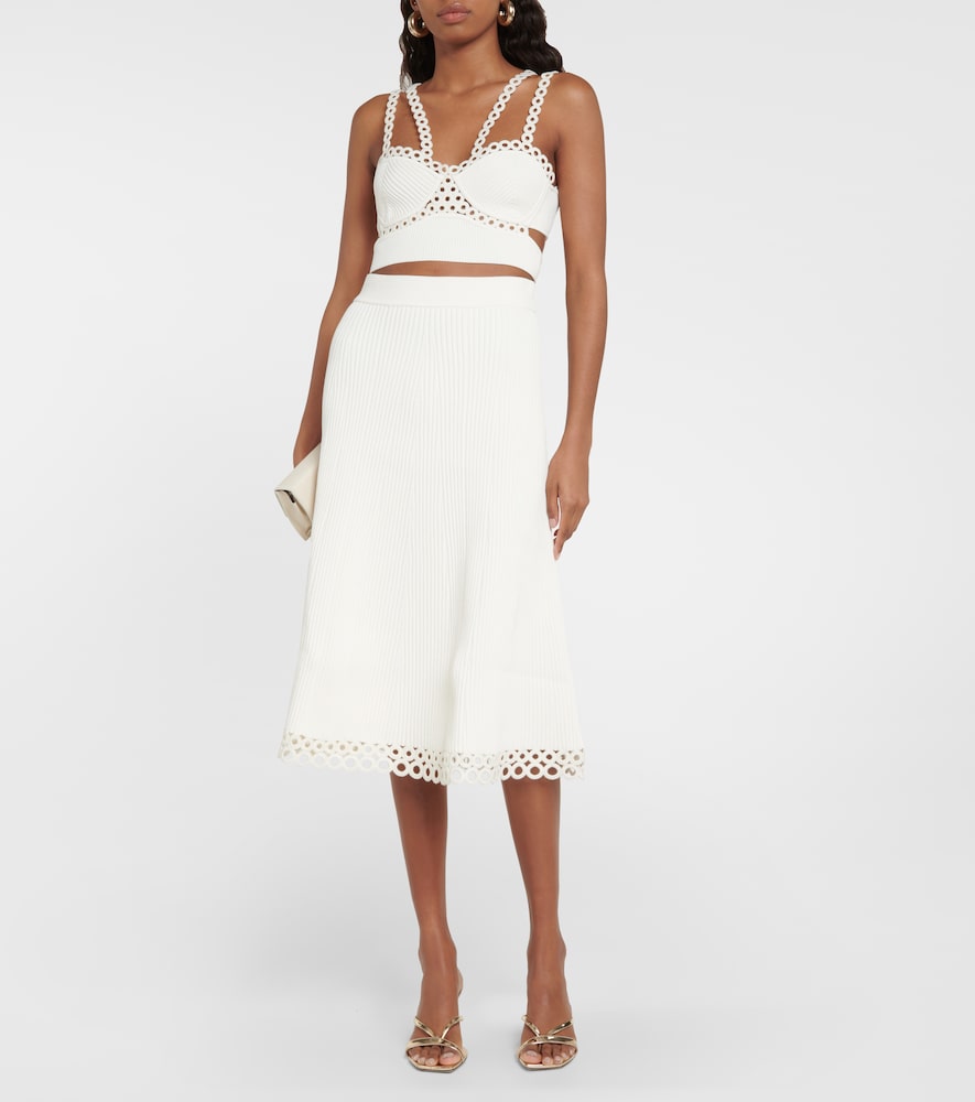  Simkhai Simkhai Liana Ribbed Crop Top 
