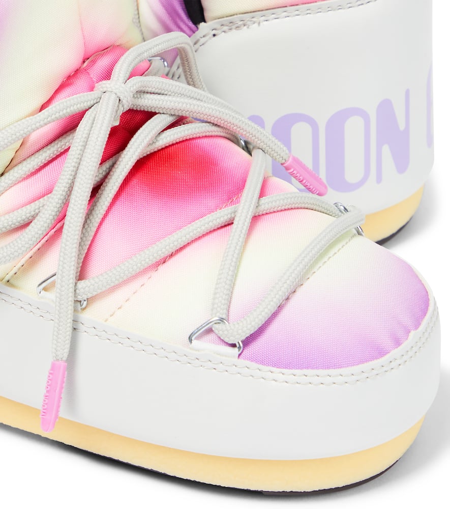 Moon Boot Icon Tie-dye Snow Boots In Grey