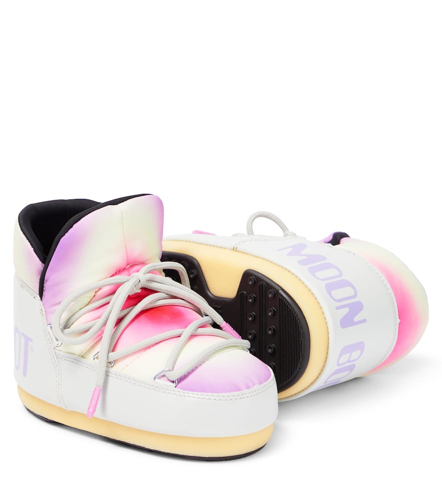 Moon Boot Icon Tie-dye Snow Boots In Grey