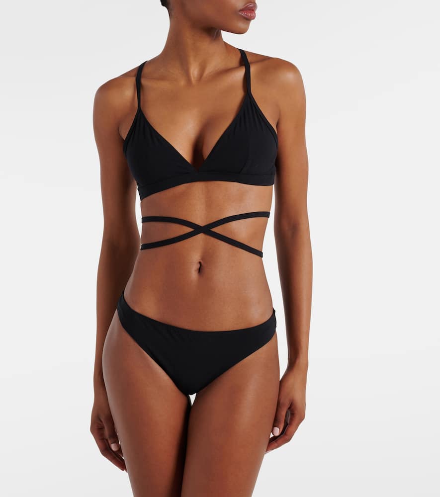 Shop Isabel Marant Saly Bikini Bottoms In Black