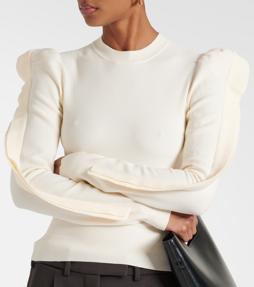 Genero Ruffled Jersey Sweater