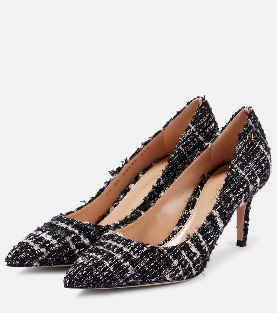 Gianvito Rossi Pumps 70 Aus Tweed In Schwarz