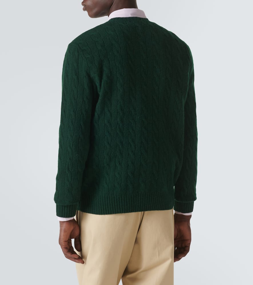 Polo Ralph Lauren Ralph Lauren Forest Green Wool Sweater In Moss Agate