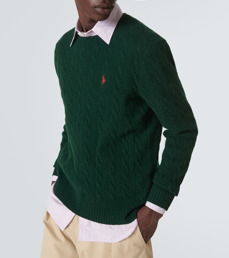Polo Ralph Lauren Ralph Lauren Forest Green Wool Sweater In Moss Agate