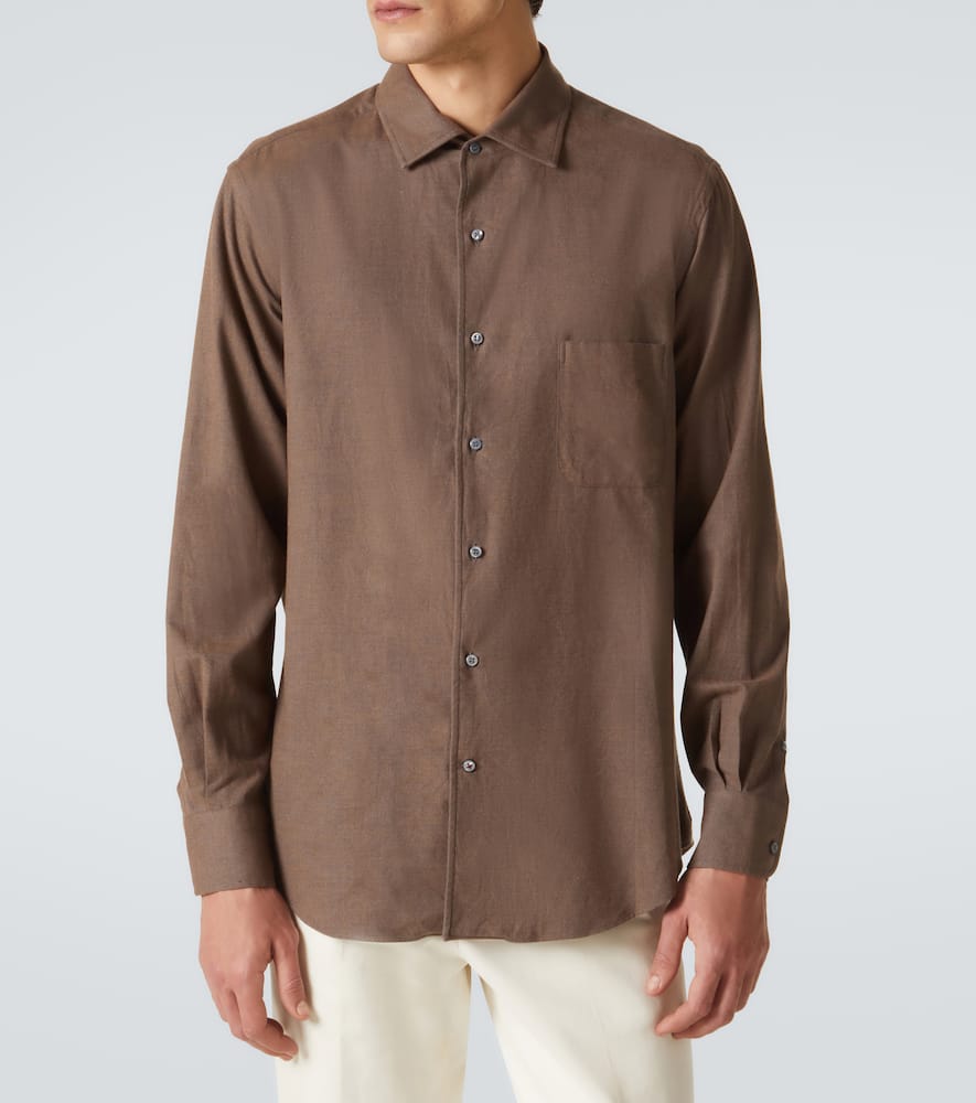 Loro Piana Andre Button-down Shirt In Black