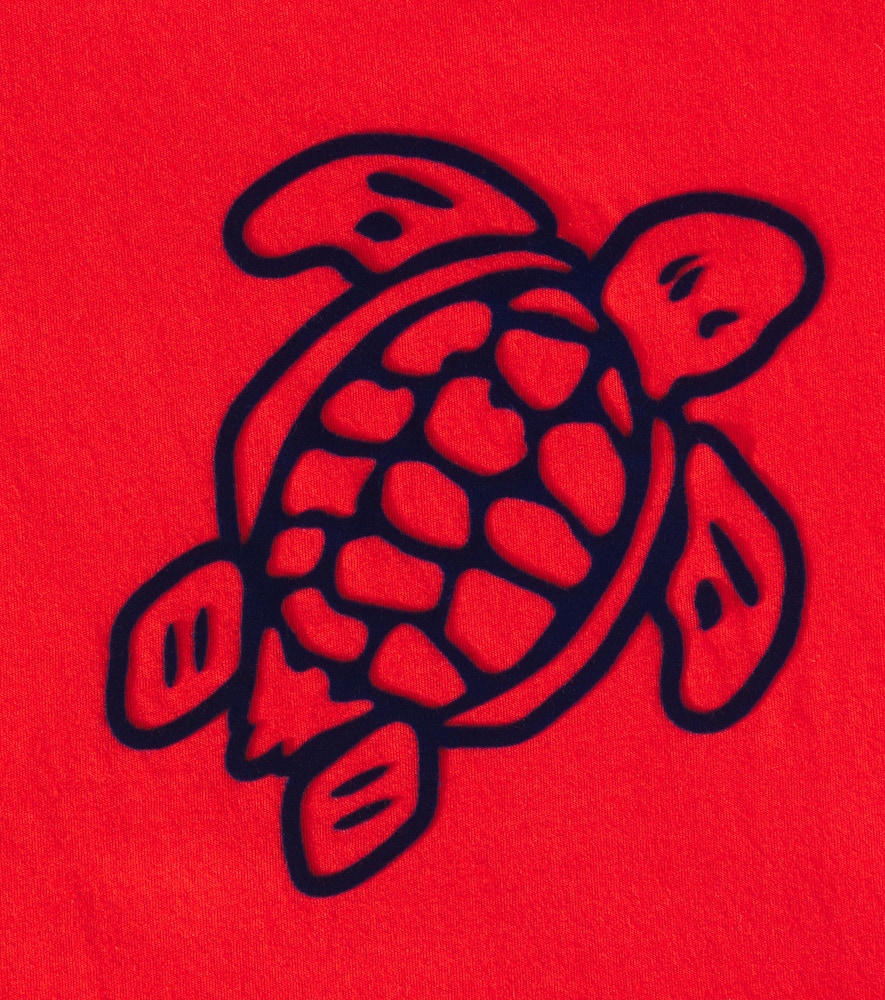 Vilebrequin Thomy Embroidered Cotton Jersey T-shirt In Red