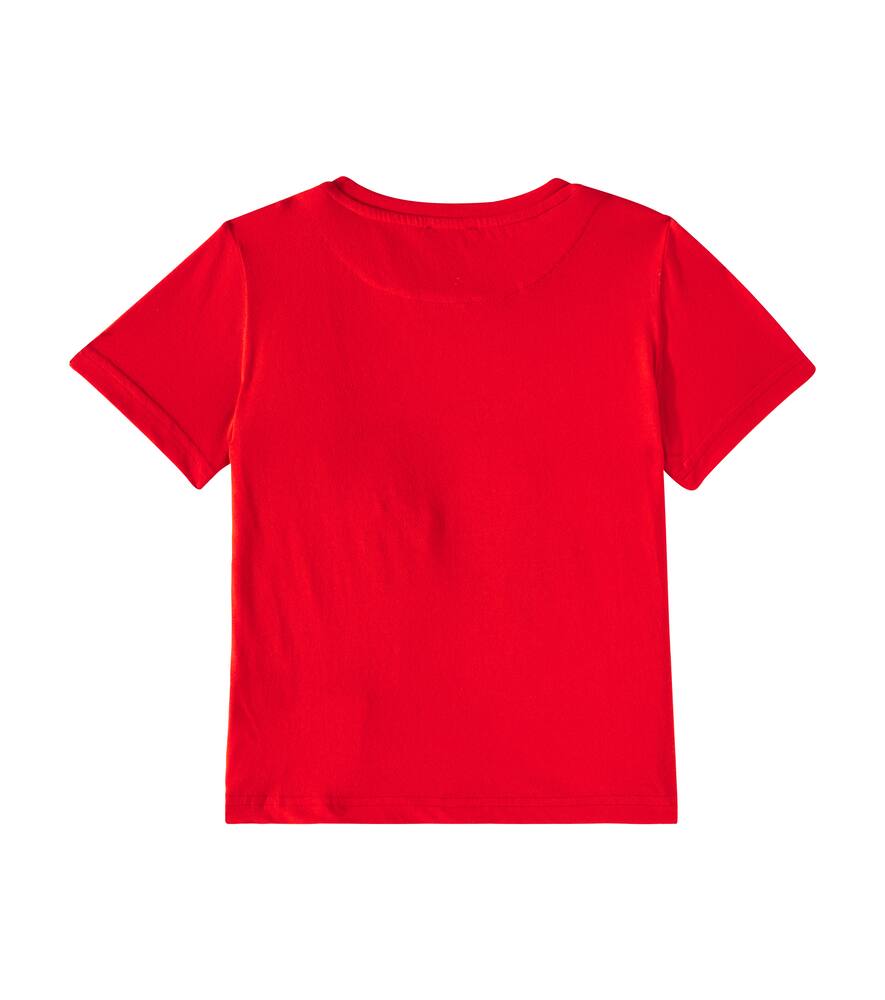 Vilebrequin Thomy Embroidered Cotton Jersey T-shirt In Red