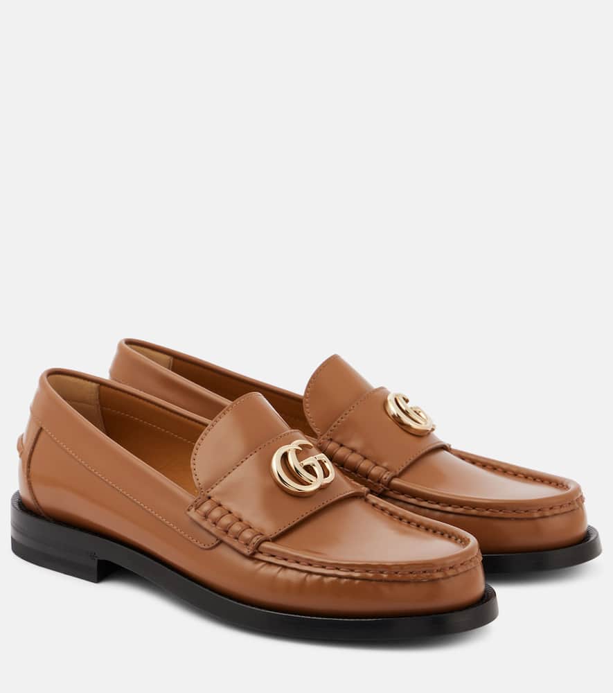 Double G leather loafers