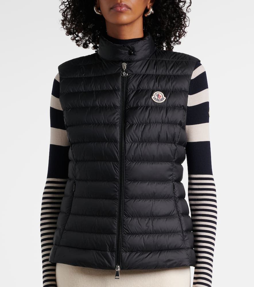 Moncler Glygos Puffer Vest W/ Hooded Collar In 0