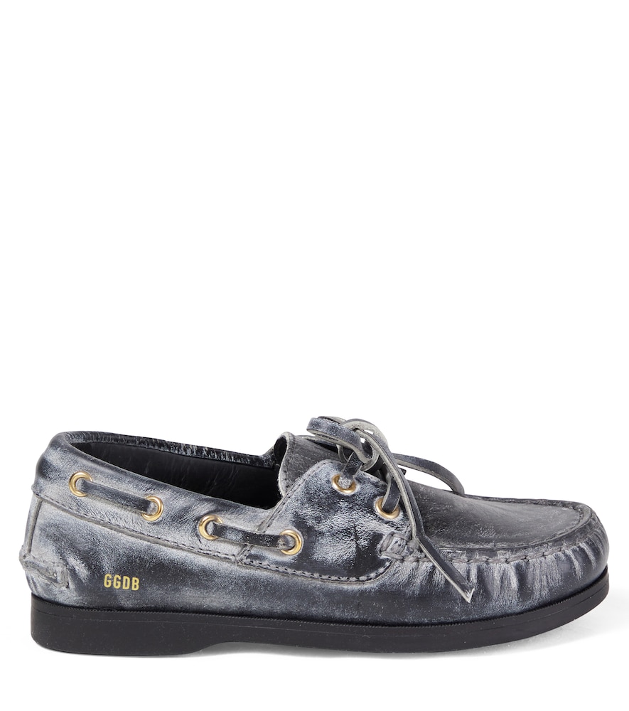  Golden Goose Kids Golden Goose Kids Náuticos Cruise De Piel Con Efecto Desgastado 
