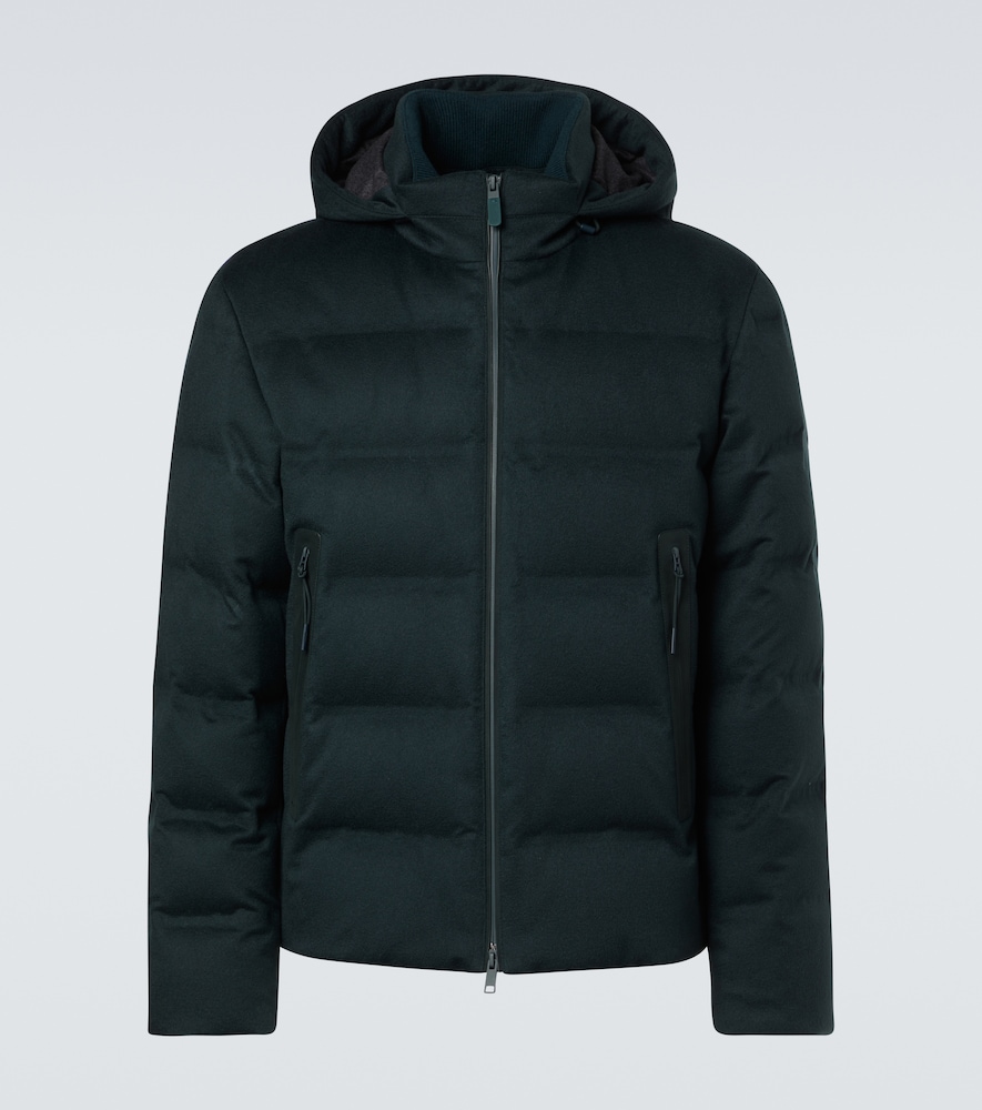 Zegna Elements technical cashmere down jacket
