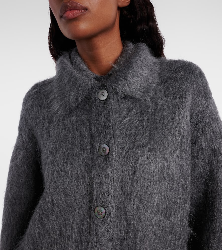 Gucci Mohair-blend Cardigan In Black