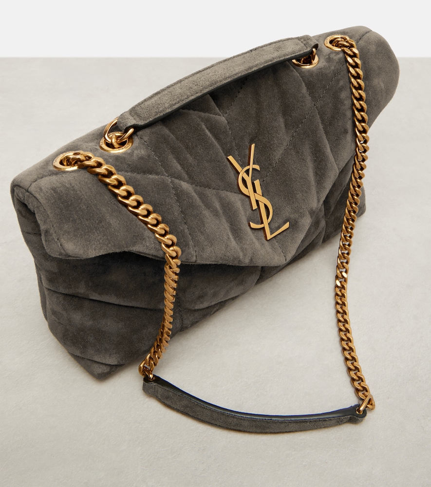  Saint Laurent Saint Laurent Schultertasche Puffer Toy Aus Veloursleder 
