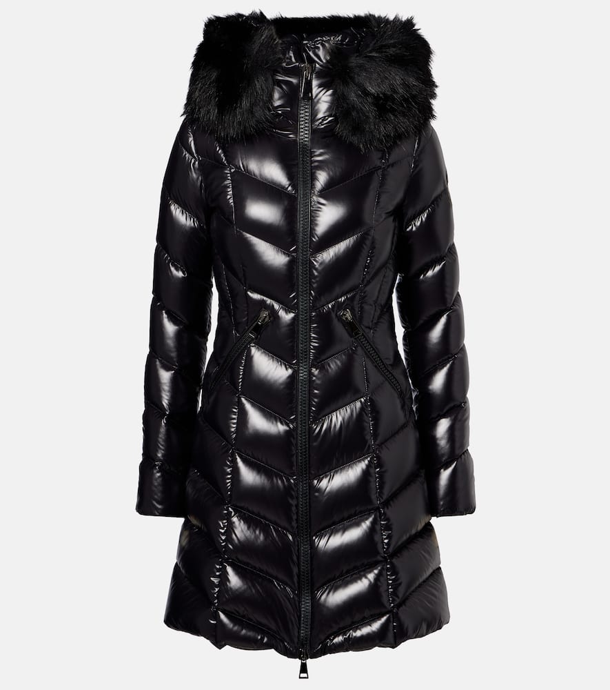 Moncler Fulmarus Quilted Down Coat In Black