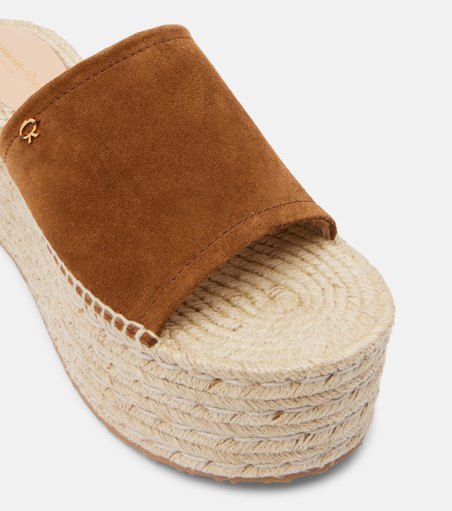  Gianvito Rossi Gianvito Rossi Espadrille-pantoletten Aus Veloursleder 