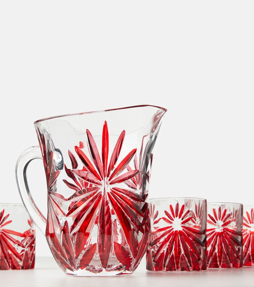  Les-ottomans Les-ottomans Set Aus Krug Und Vier Tumbler-gläsern 