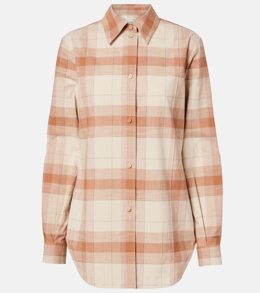 Calvin Klein Collection Scarlett Cotton Shirt In Neutral