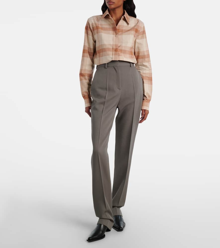 Calvin Klein Collection Scarlett Cotton Shirt In Neutral