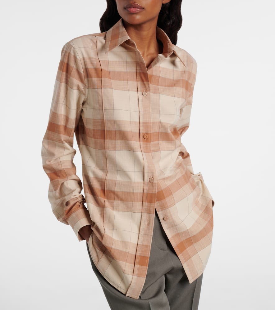 Calvin Klein Collection Scarlett Cotton Shirt In Neutral