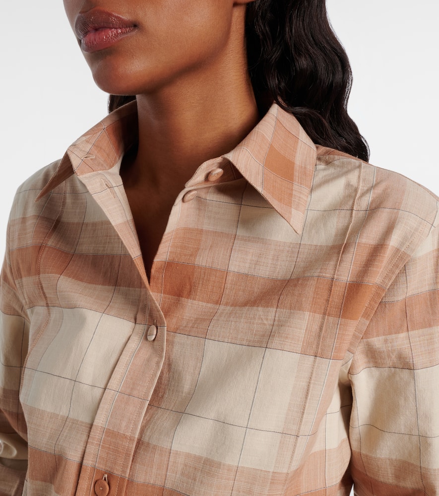 Calvin Klein Collection Scarlett Cotton Shirt In Neutral